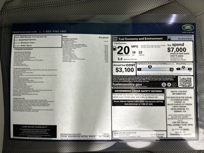 2026 Land Rover Defender 110 X-Dynamic SE