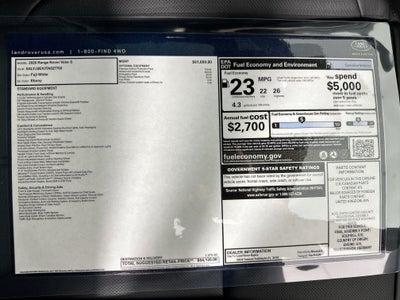 2026 Land Rover Range Rover Velar S