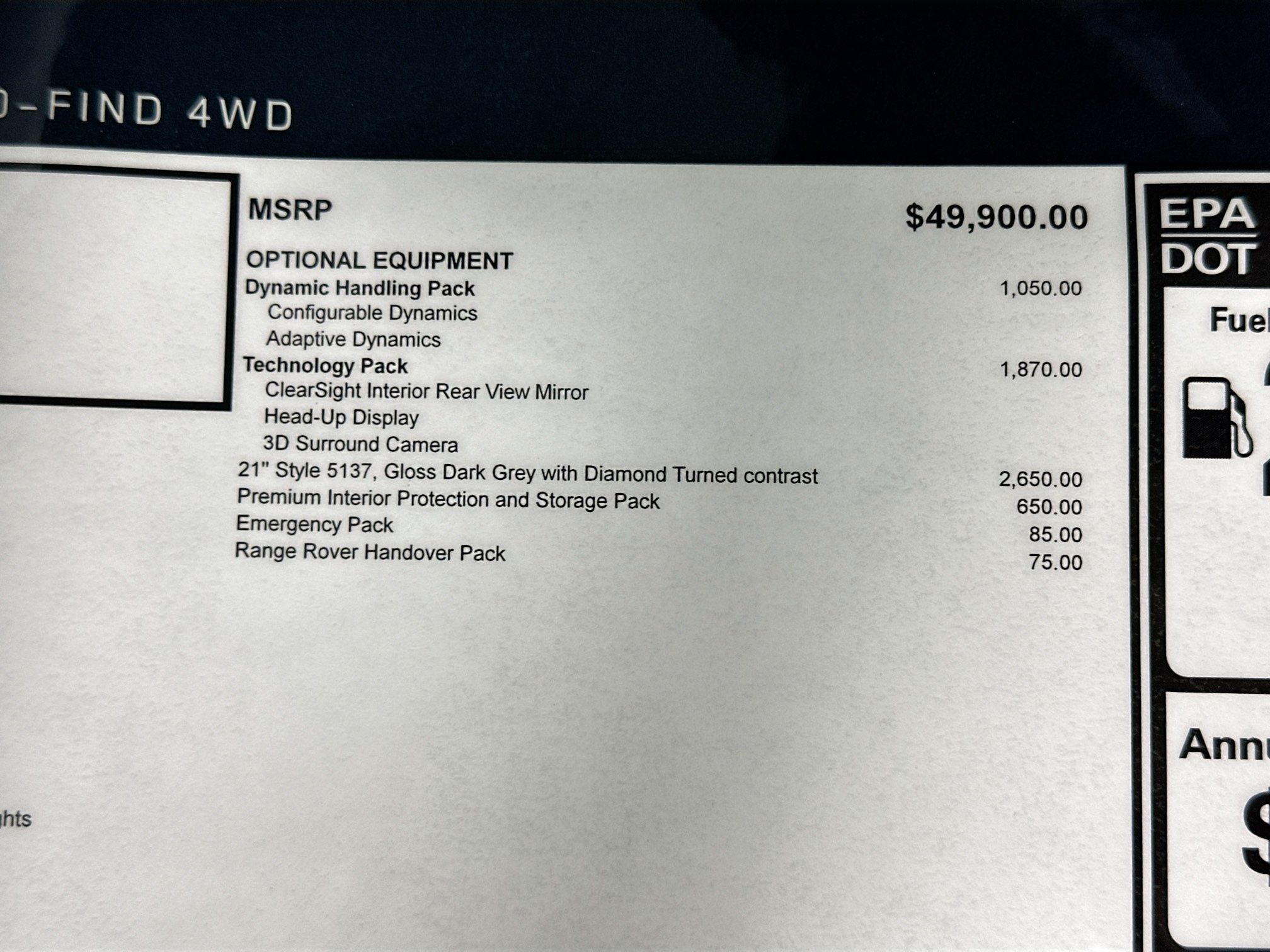 2026 Land Rover Range Rover Evoque S