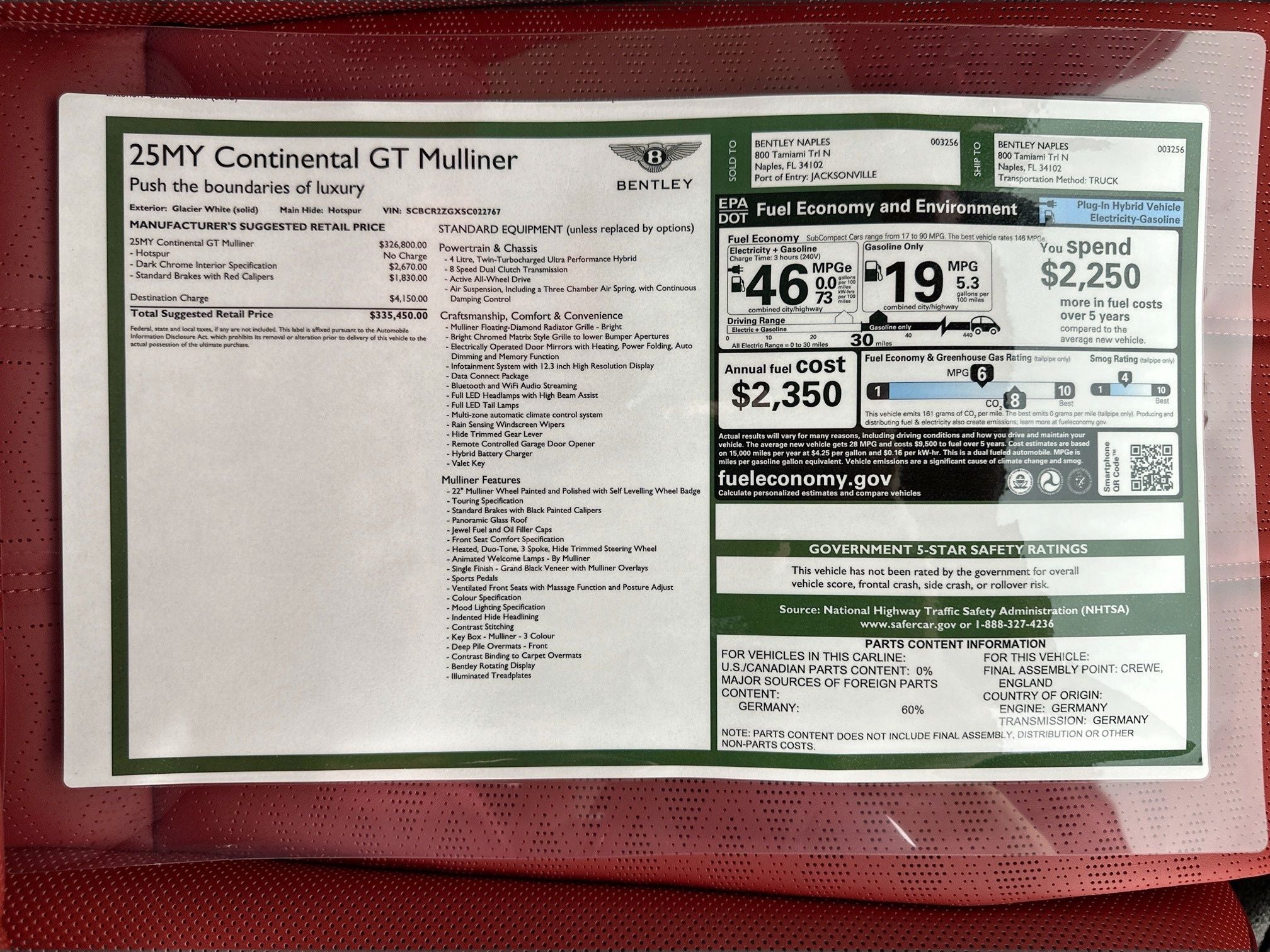 2025 Bentley Continental GT Mulliner