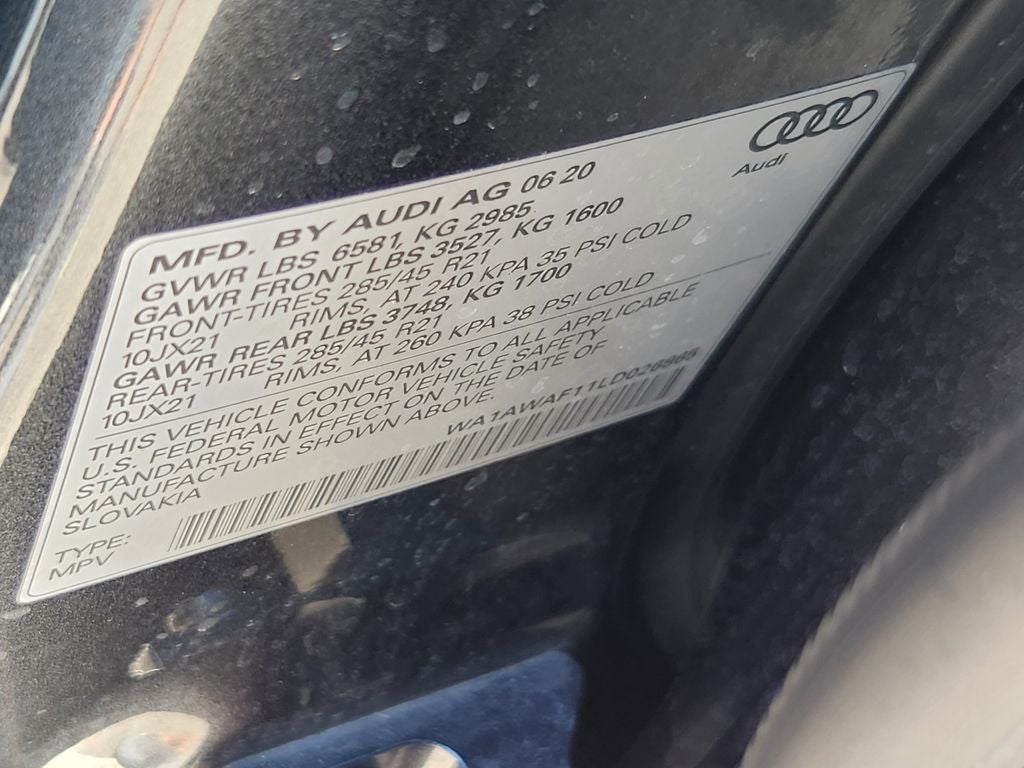 2020 Audi SQ8 Premium Plus