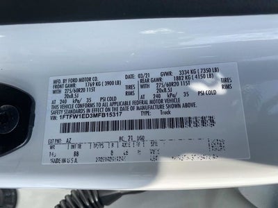 2021 Ford F-150 Platinum