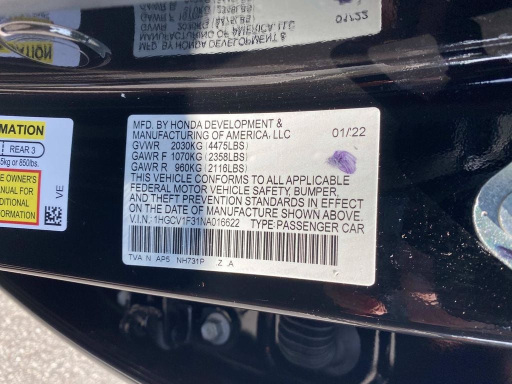 2022 Honda Accord Sport