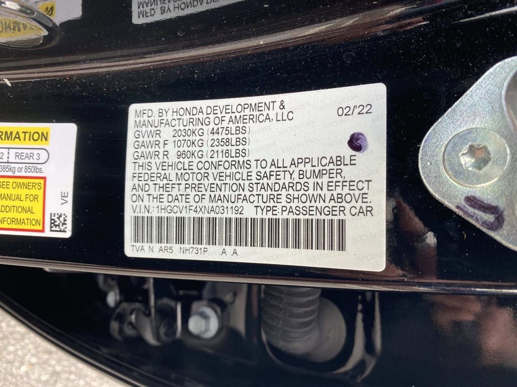 2022 Honda Accord Sport Special Edition