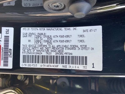 2017 Toyota Tacoma TRD Sport