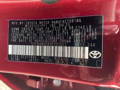 2025 Toyota Corolla LE