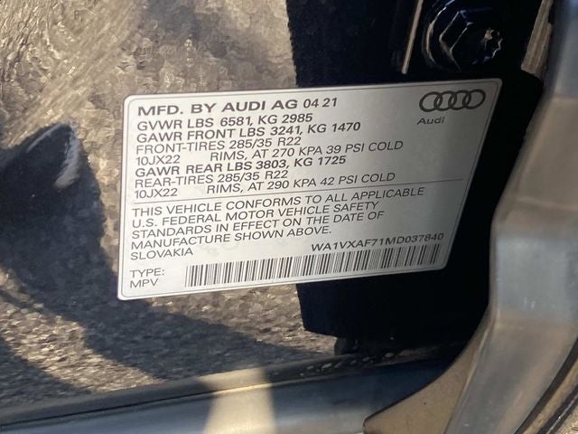 2021 Audi Q7 55 Prestige quattro