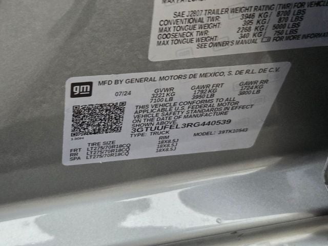 2024 GMC Sierra 1500 AT4X