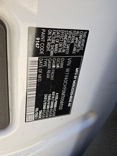 2021 Mercedes-Benz Sprinter 2500 Crew 170 WB High Roof