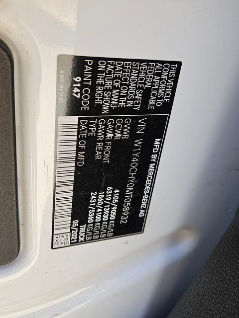 2021 Mercedes-Benz Sprinter 2500 Crew 170 WB High Roof